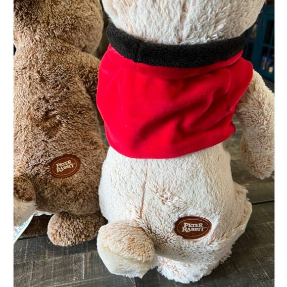 DanDee Peter Rabbit Plush Set OF 2 Easter Decor Porch Greeter 25" Stuffed Animal - Picture 5 of 9